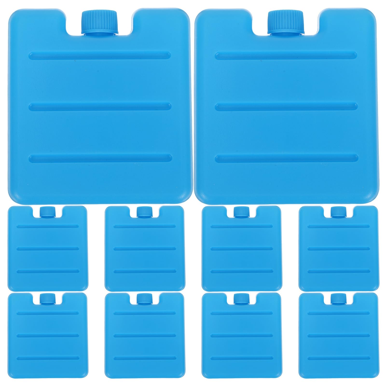 Kisangel 10 Blocs de Glace réutilisables : Pains de Glace pour rafraîchisseur d'air – Blocs de congélation Portables – 7,6 cm x 8 cm pour Ventilateur de climatiseur et boîtes à Lunch