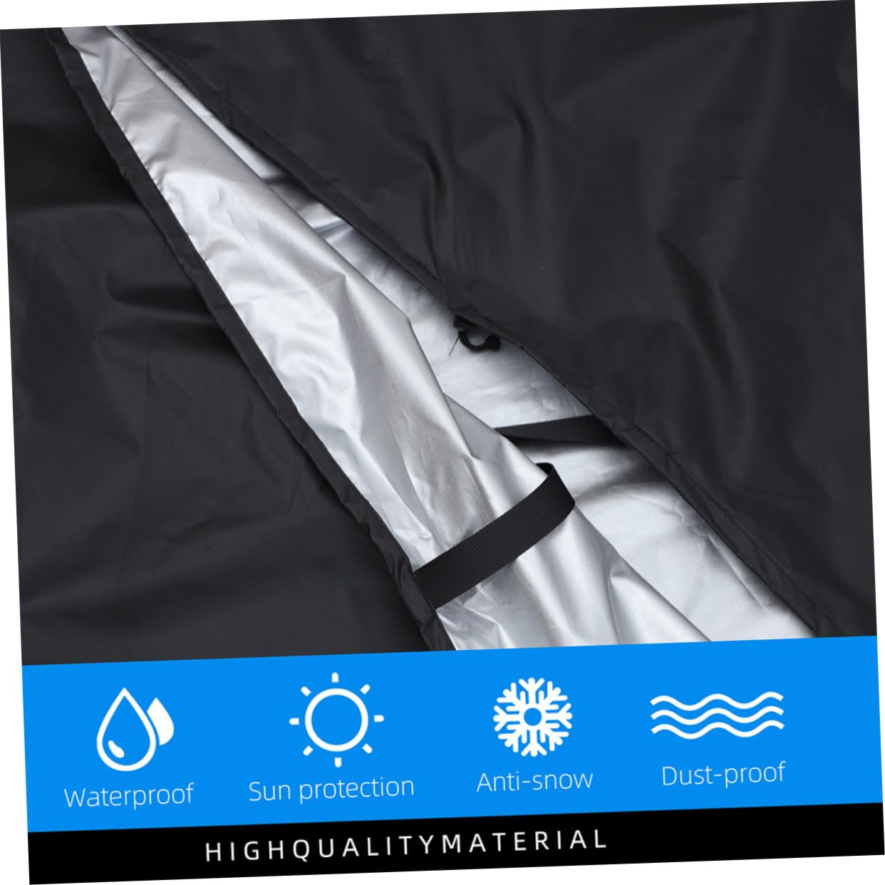 Funda para Tumbona de Exterior Negra de Poliéster, 2 Piezas | Protección contra Suciedad y Humedad, Fácil Limpieza, Apta para Uso en Jardín y Playa