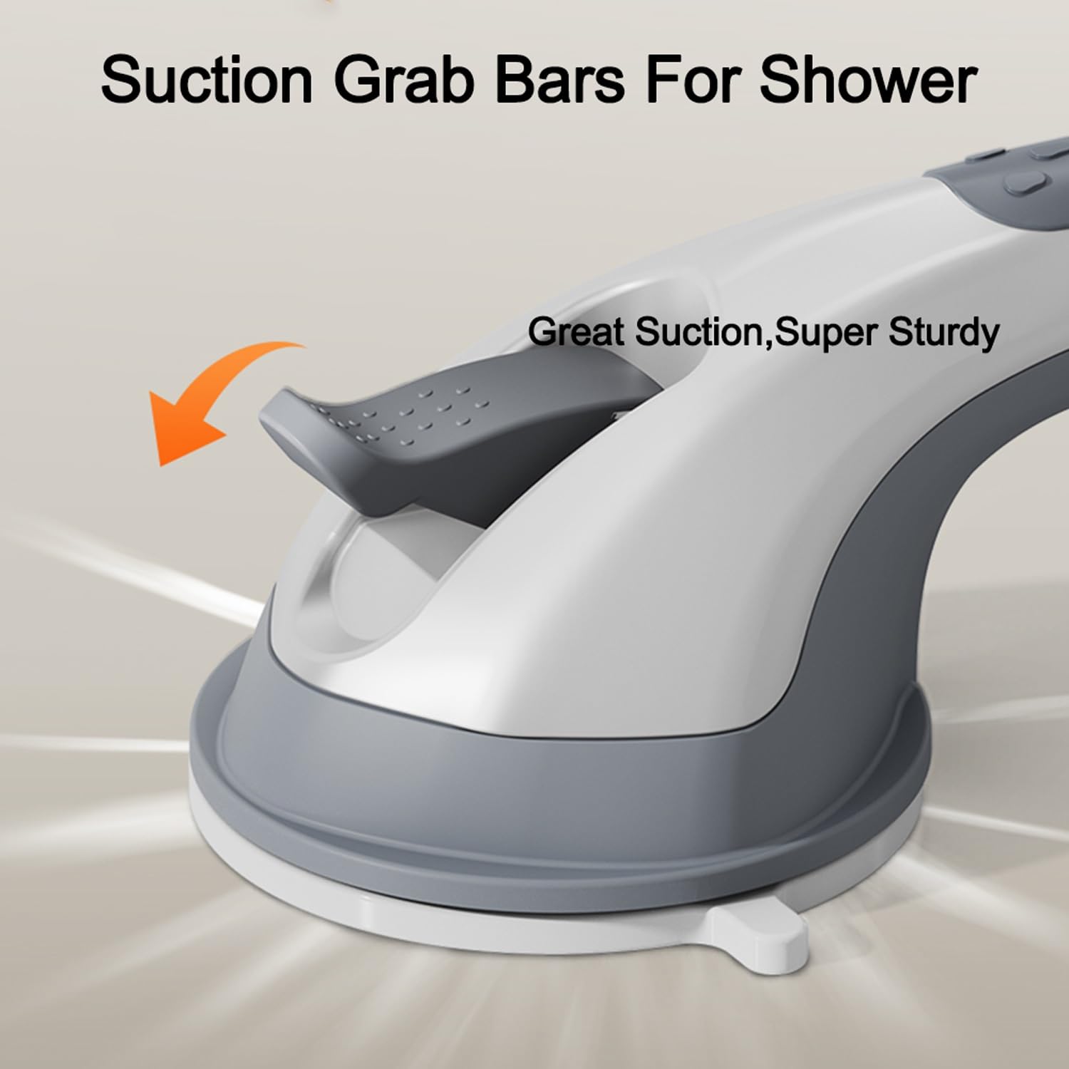 Barras de agarre para bañeras y duchas, ganchos con ventosa, tazas de ducha, asas de pared, rieles de seguridad para inodoro de ancianos, accesorios de baño (43 cm)