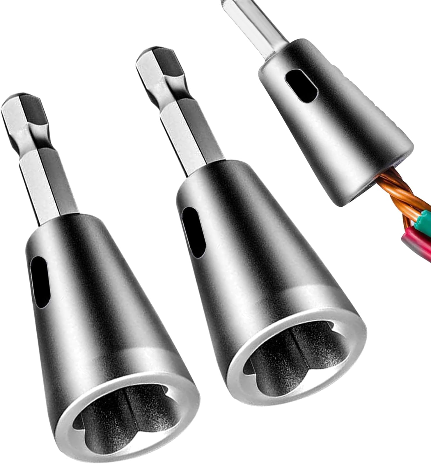 2PCS Wire Twister Tool for Drill, Wire Stripping and Twisting Tool Wire