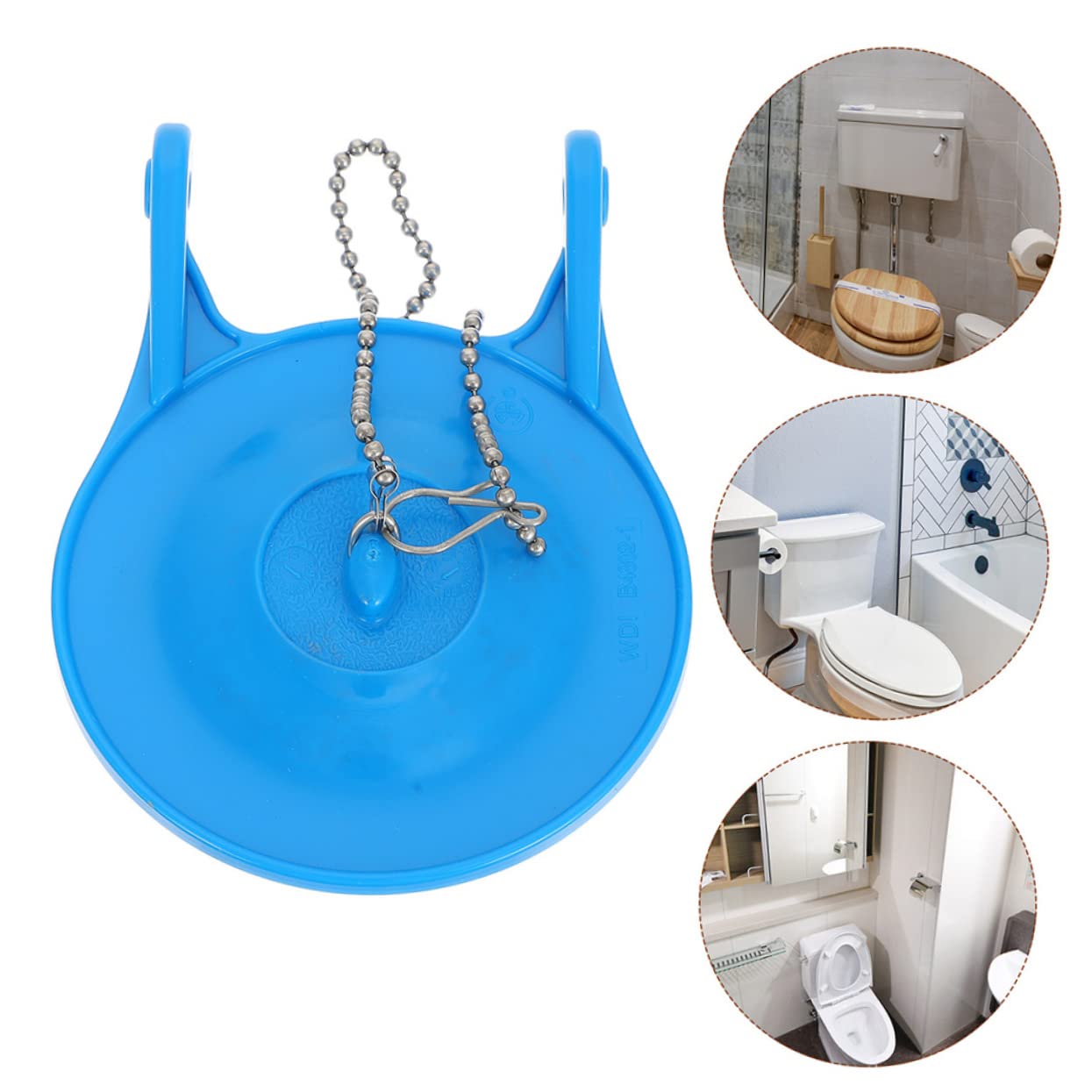SHINEOFI 3 Sätze Toilettenflapper Ersatz Für Toilettenspülung Mit Kette Und Haken Für Ältere Toiletten Effizienter Wasserspareinsatz Einfache Installation 2 Stücke * 3