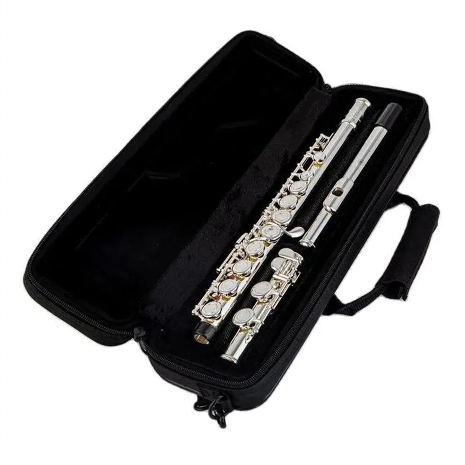 Instrumento De Flauta De Tono C Con Agujero Abierto, 17 Teclas, Chapado En Plata De Cuproníquel, Con Mecanismo E Flauta Travesera para Principiantes