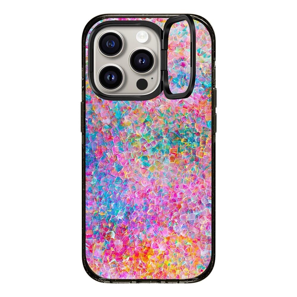 Funda con soporte iPhone 15 Pro CASETiFY Ingrid Ching carcasa Impact compatible con MagSafe 6