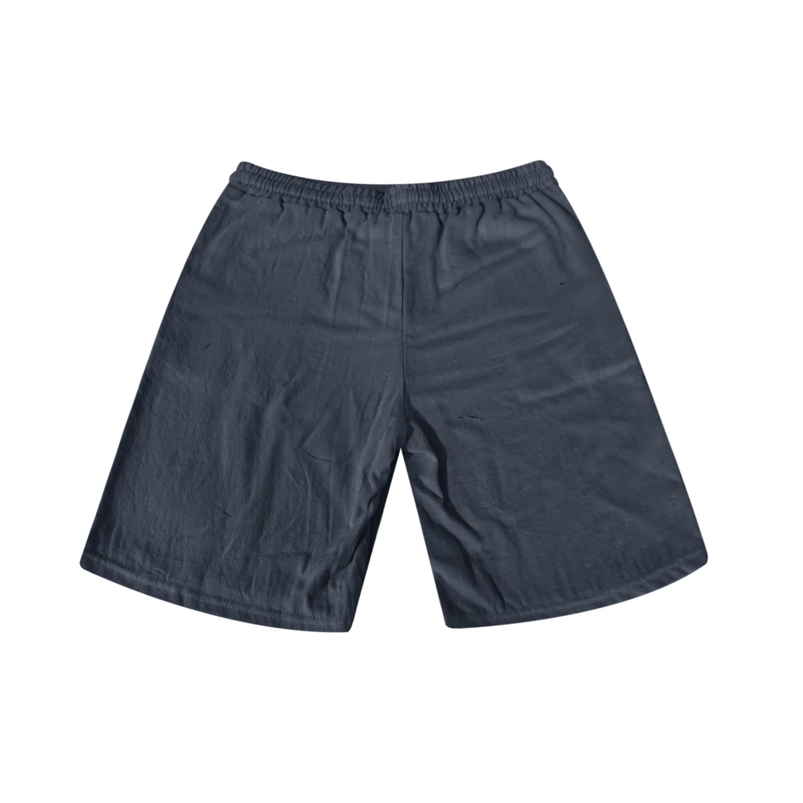 Shorts Herren aus Leinen Luftige Einfarbige Lockere Passform Freizeit Kurze Hose Sommer leichte und Bequeme Strandshorts.