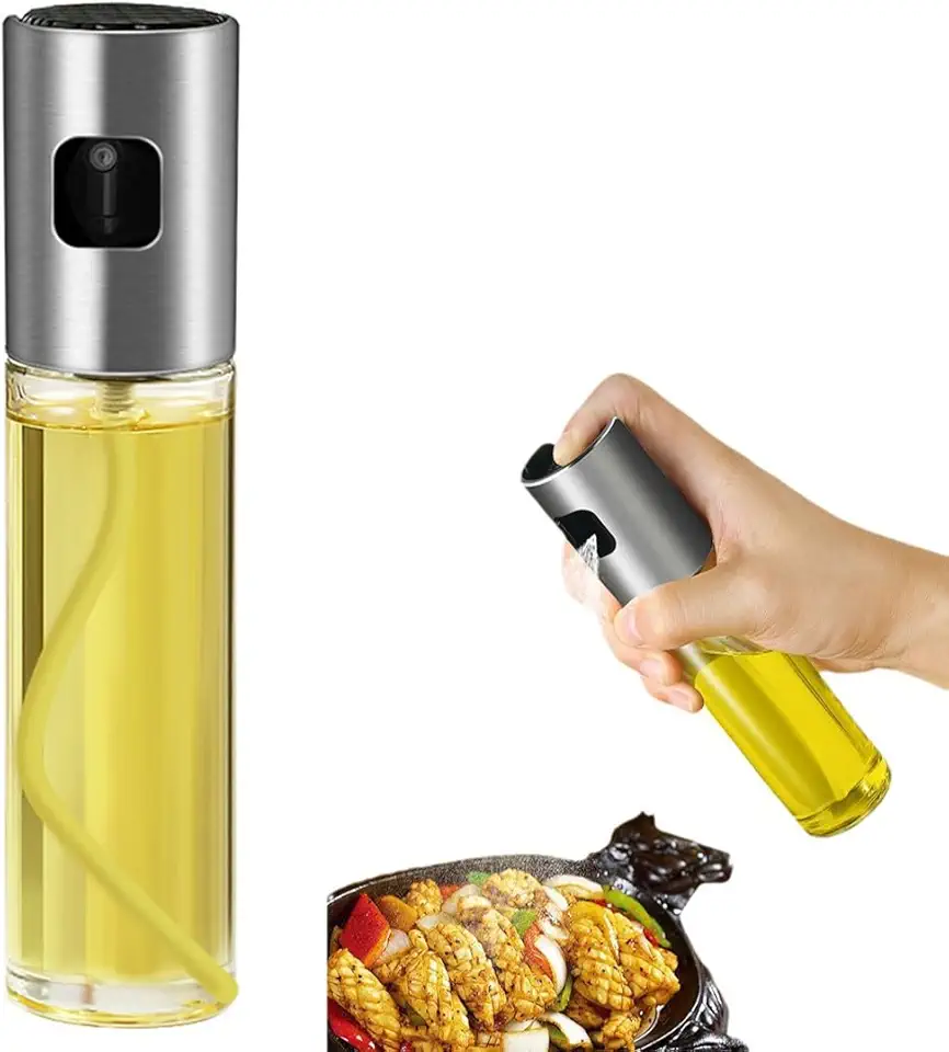 Pulverizador de óleo para cozinhar, frasco de spray de azeite de oliva de 100 ml para salada, churrasco, cozimento de cozinha, assar