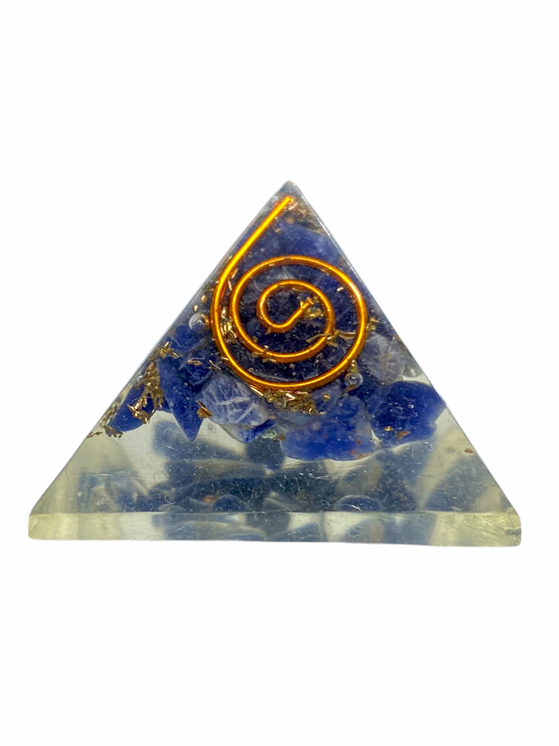 Spiritualelementz Lapis Lazuli Orgone Stone (1'Inch) of Enlightenment & Balancing.