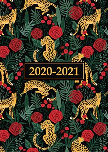 2020-2021 A4 Mid Year Diary | Leopards In the Wild: Week to View / Academic Planner from August 2020 - July 2021 Organiser for School, Home and Work - Agenda with UK Dates