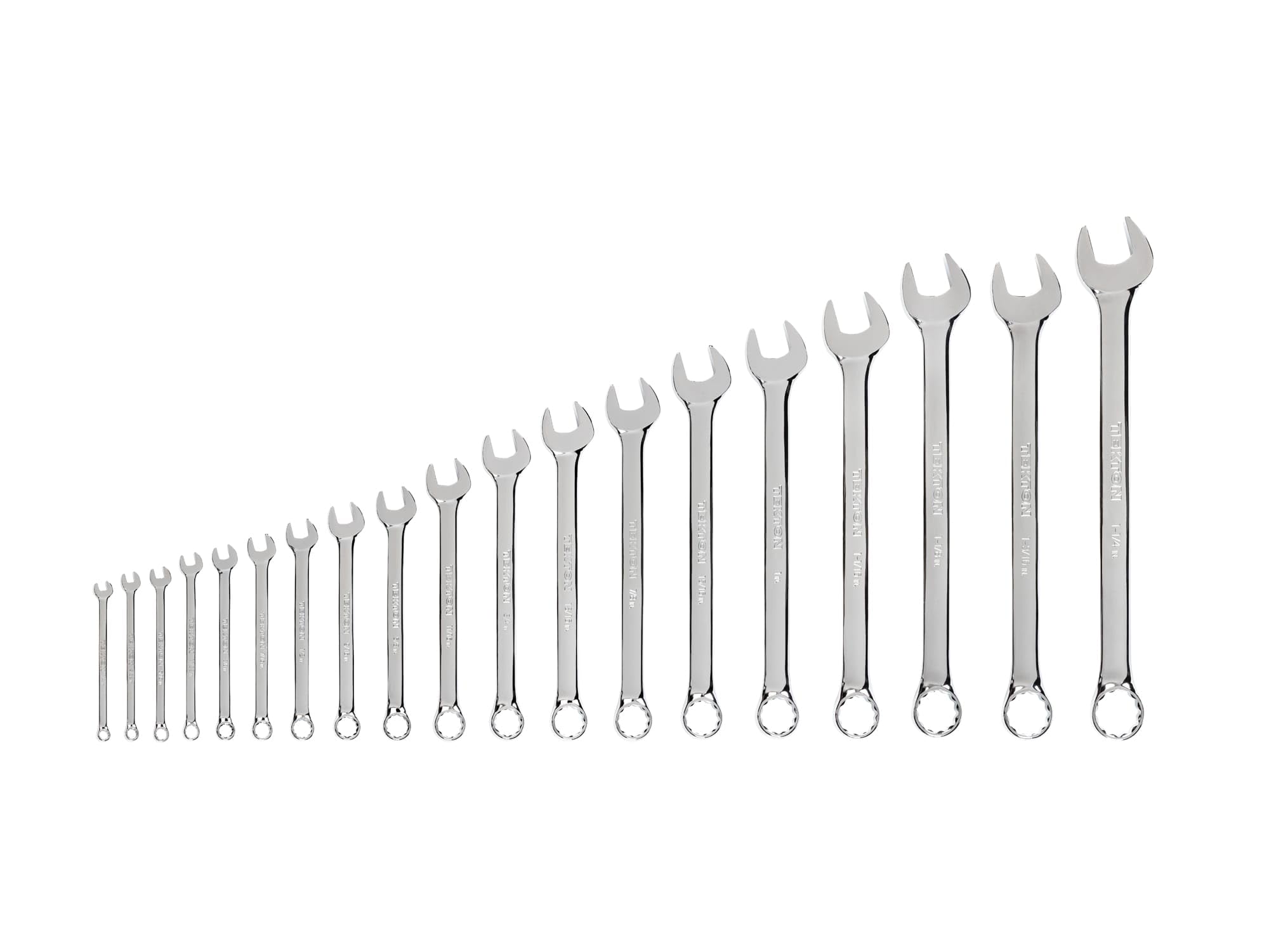 TEKTON Combination Wrench Set, 19-Piece (1/4-1-1/4 in.) | WCB90104