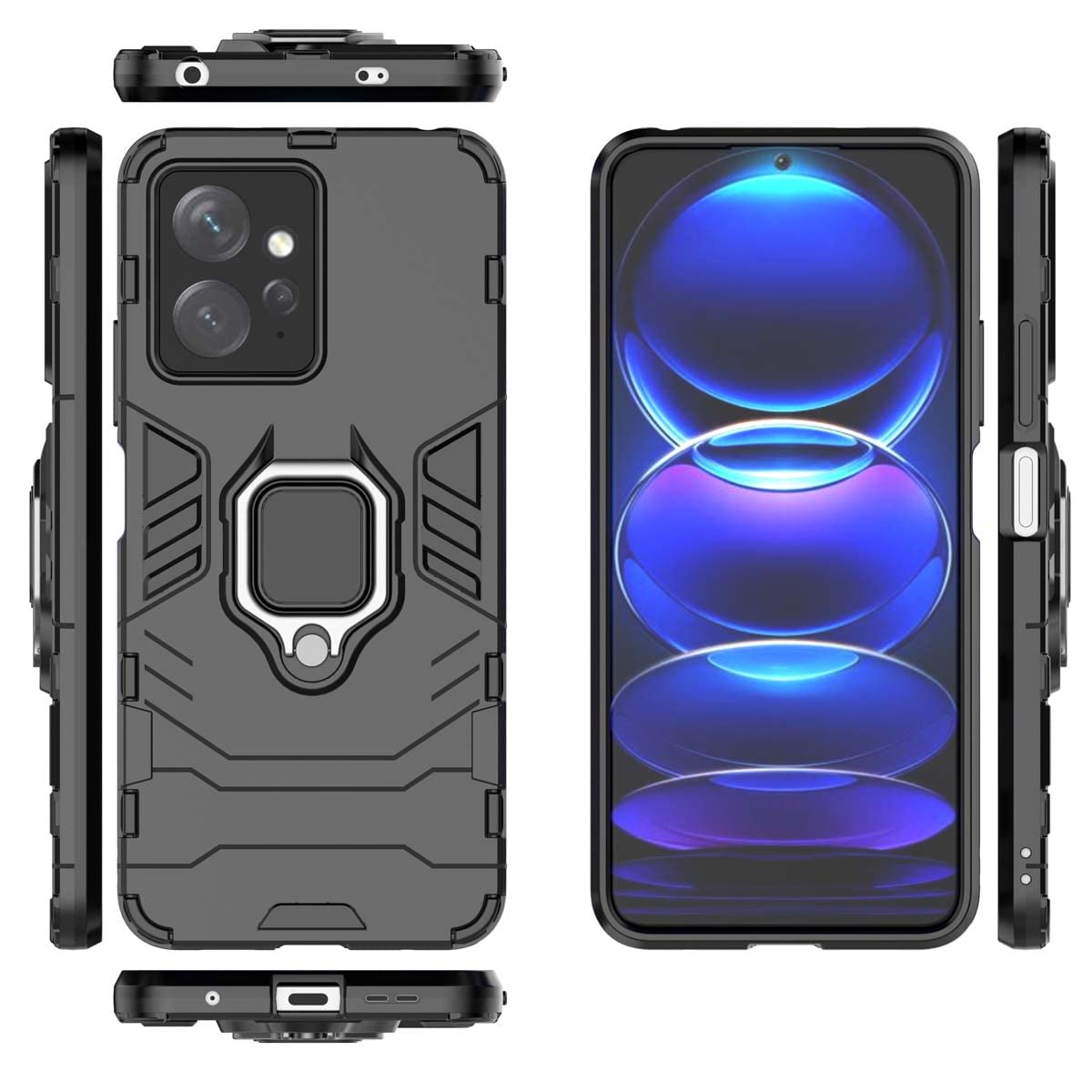 Cover Xiaomi Redmi Note 12 Pro DESSEN Cover Per Xiaomi Redmi Note 12 Pro Plus/Pro 5G Con Anello Anello Per Dito
