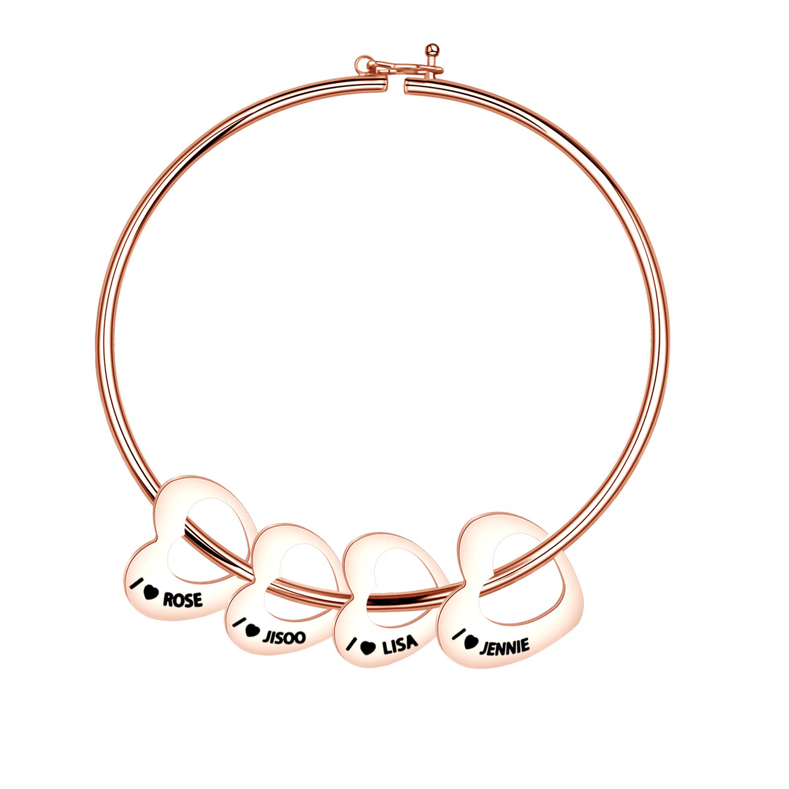 NOBRANDMYOSPARK Korean Group Inspired Gift Jennie Lisa Jisoo Rose DIY Bracelet Jewelry Making Gift for Blinks