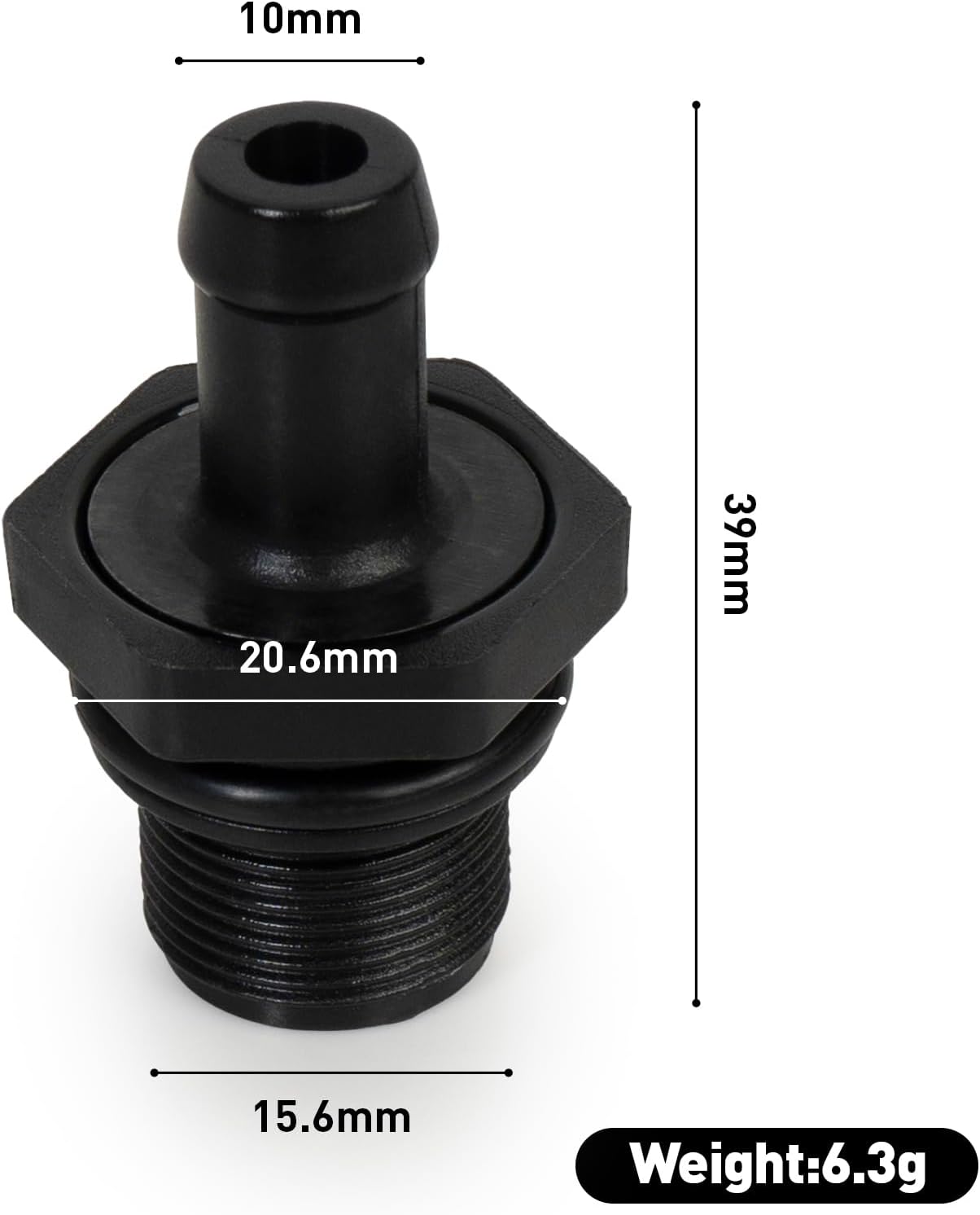 6P1407 Positive Crankcase Ventilation PCV Valve Compatible With Dodge Dart 2013-2016 1.4L.Compatible With Jeep Renegade 2015-2018 1.4L.Compatible With Fiat 500 2015-2019 1.4L,