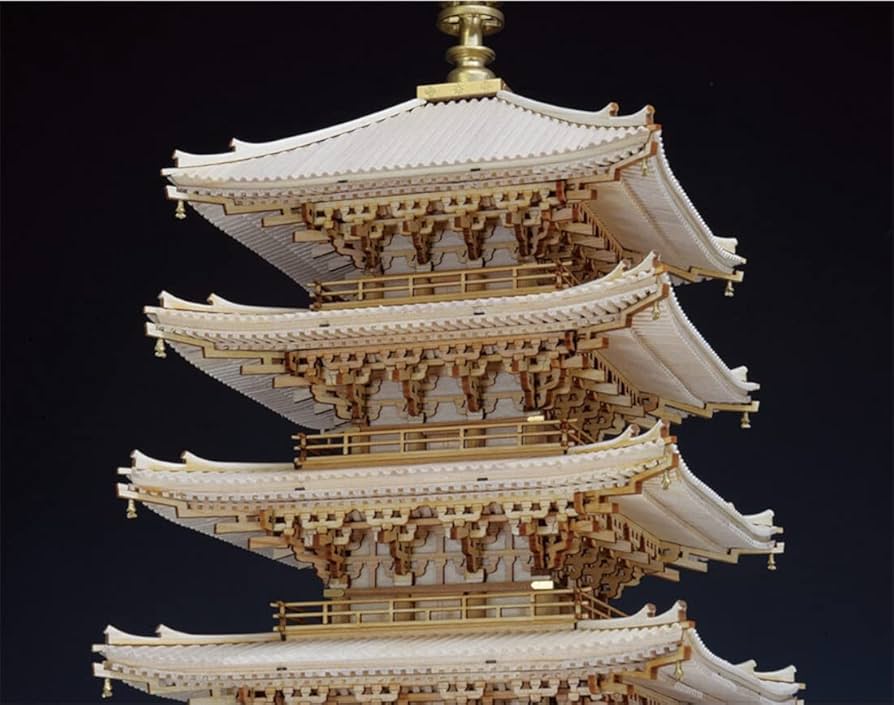 Amazon | ウッディジョー 1/75 醍醐寺 五重塔 木製模型 組み立て