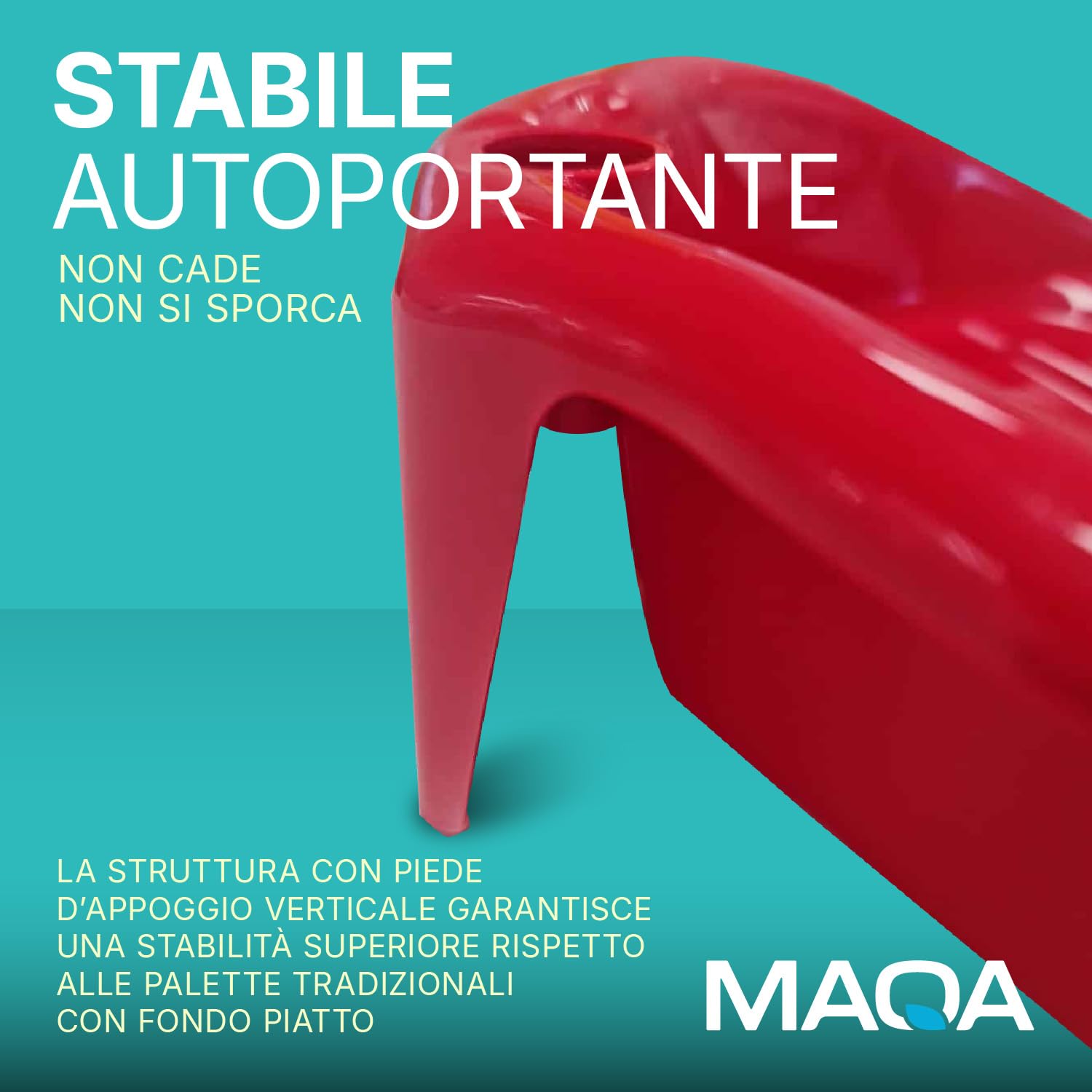 MAQA - 3 pz Paletta con manico lungo in metallo 75 cm, paletta alzaimmondizia in plastica, raccogli immondizia