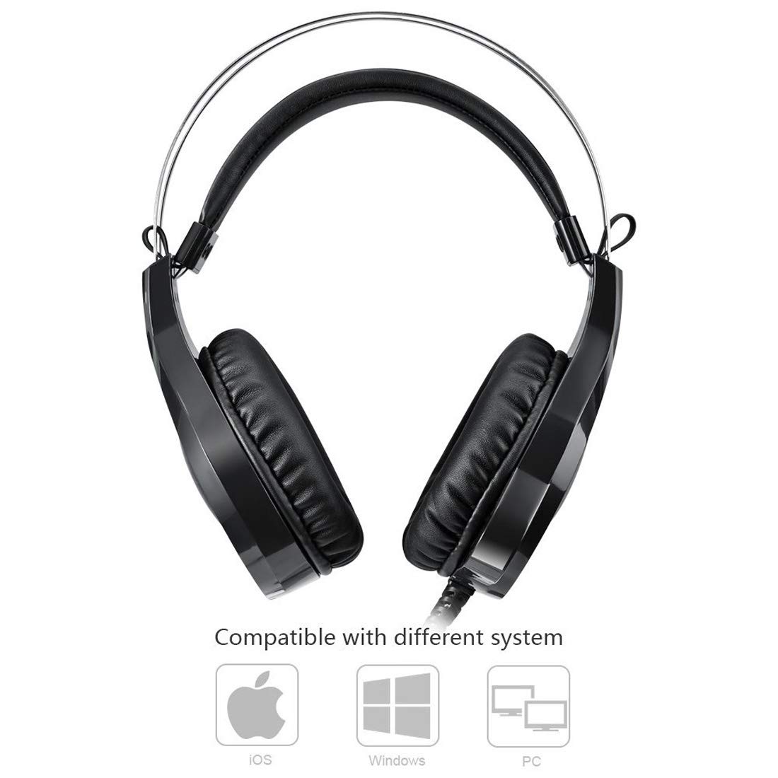 Amazon.co.jp: Computer NUOXI N1 ゲーム用ヘッドセット 3.5mm 有線