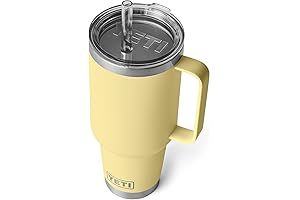 YETI Rambler 42oz Straw Mug; Keep Your Beverages Cold in Sports-Themed Yellow
