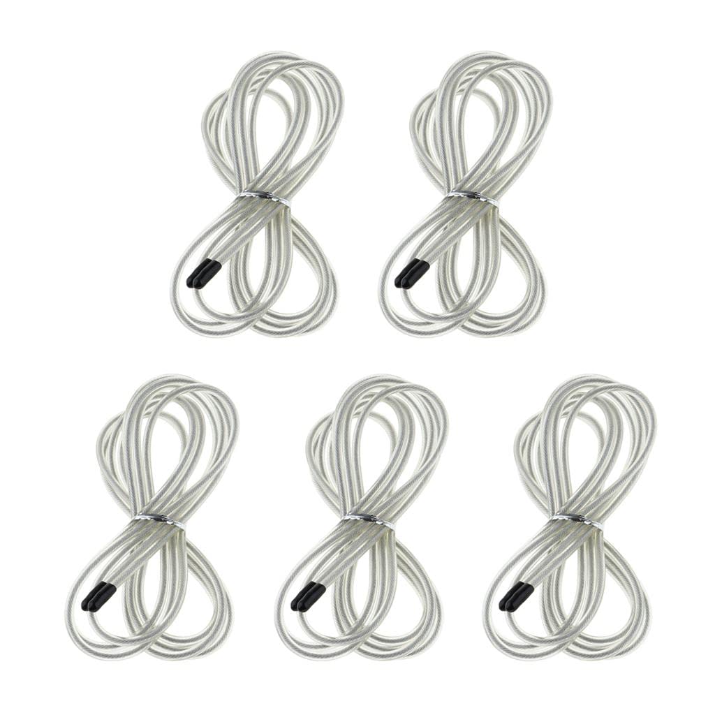 calandis replacement jump rope cord skipping speed rope cable with end caps white