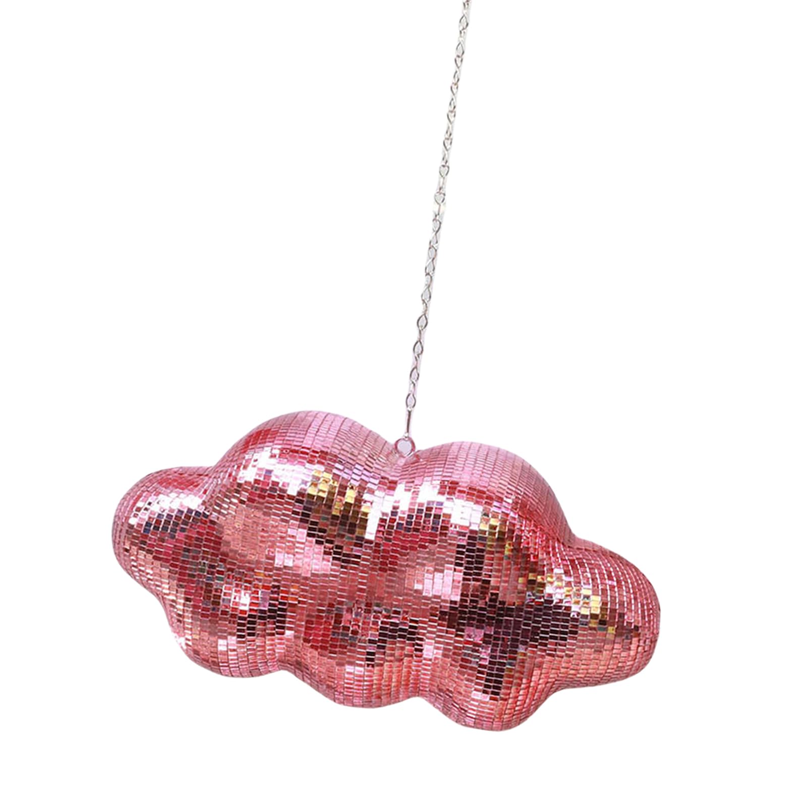 XISAOK Clouds Shape Discos Sphere Light Reflective Hanging Decors Mirrored Sphere Ornament for Home and Parties Event Decors