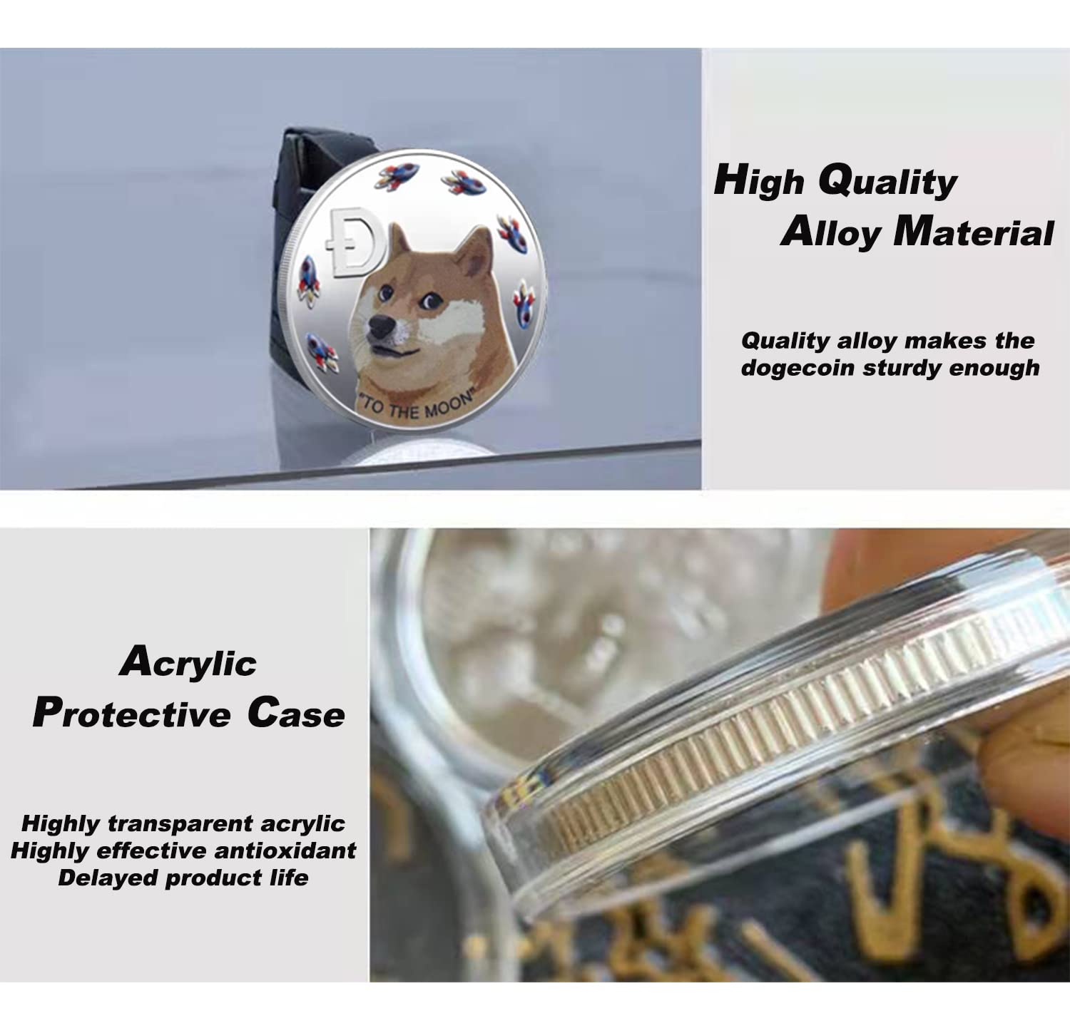 Amazon.com: GRECAZO 2PCS Dogecoin Commemorative Coin 2021 New Collectors  Limited Edition Collectible Coin with Protective Case (Golden+Silver) :  Collectibles & Fine Art