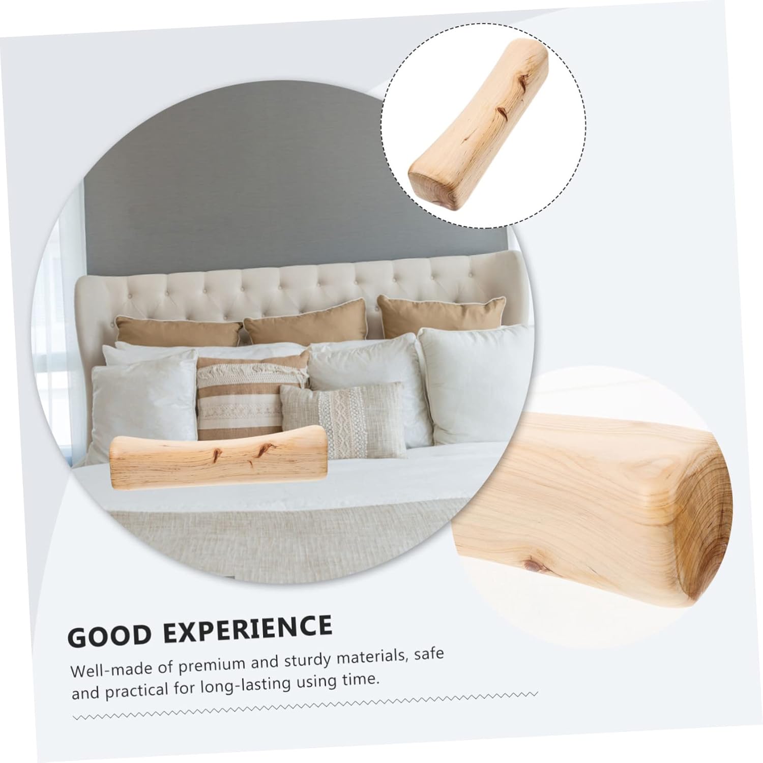 Ergonomic Small Wooden Neck Support Pillow for Lumbar and Cervical Relief Hard Cedar Wood Sauna Pillow for Side and Back Sleeping Comfort and Shoulder Relaxation