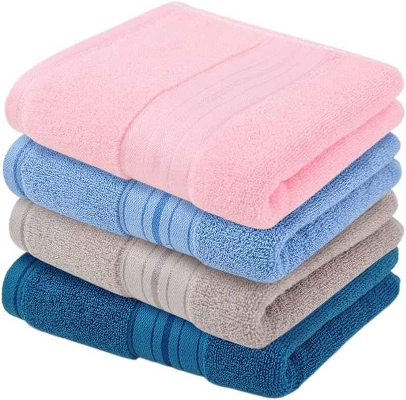 Wash a face Household Water and Thick Towel Lovers take a Bath Adults not Easy to Drop Wool Scarves(B 4PS)