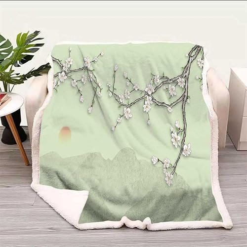 Miniatura 10 de Cobijas Calientes para Invierno, Cobijas Coastline Coastline - Manta decorativa para sofá, dormitorio, tamaño bebé, 39 x 47 pulgadas