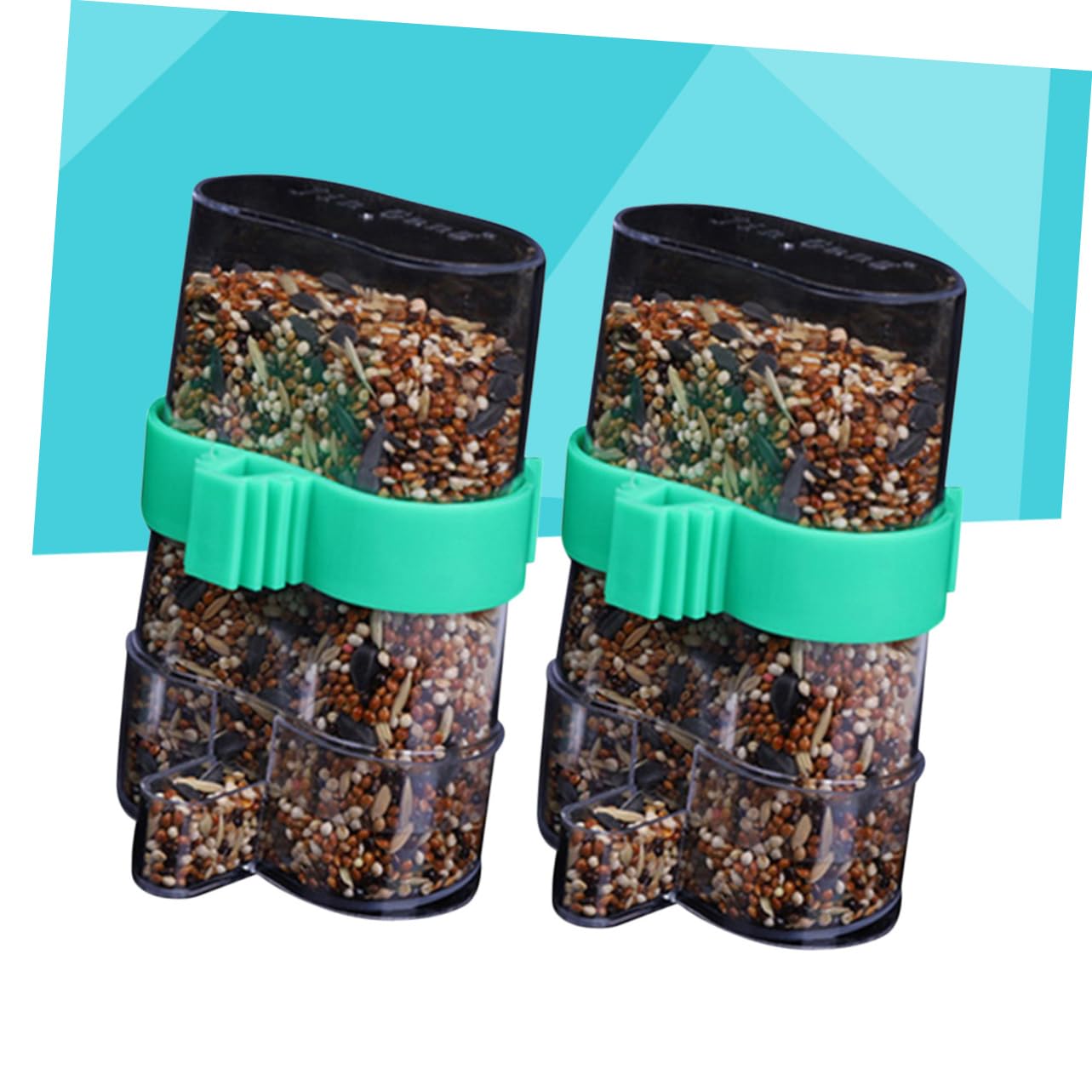 Yardwe 3 Set Di Mangiatoie Automatiche Per Uccelli Bottiglie Di Plastica Per Bere Per Pappagalli Parrocchetti Calopsitte Design Semplice 2 Pezzi * 3