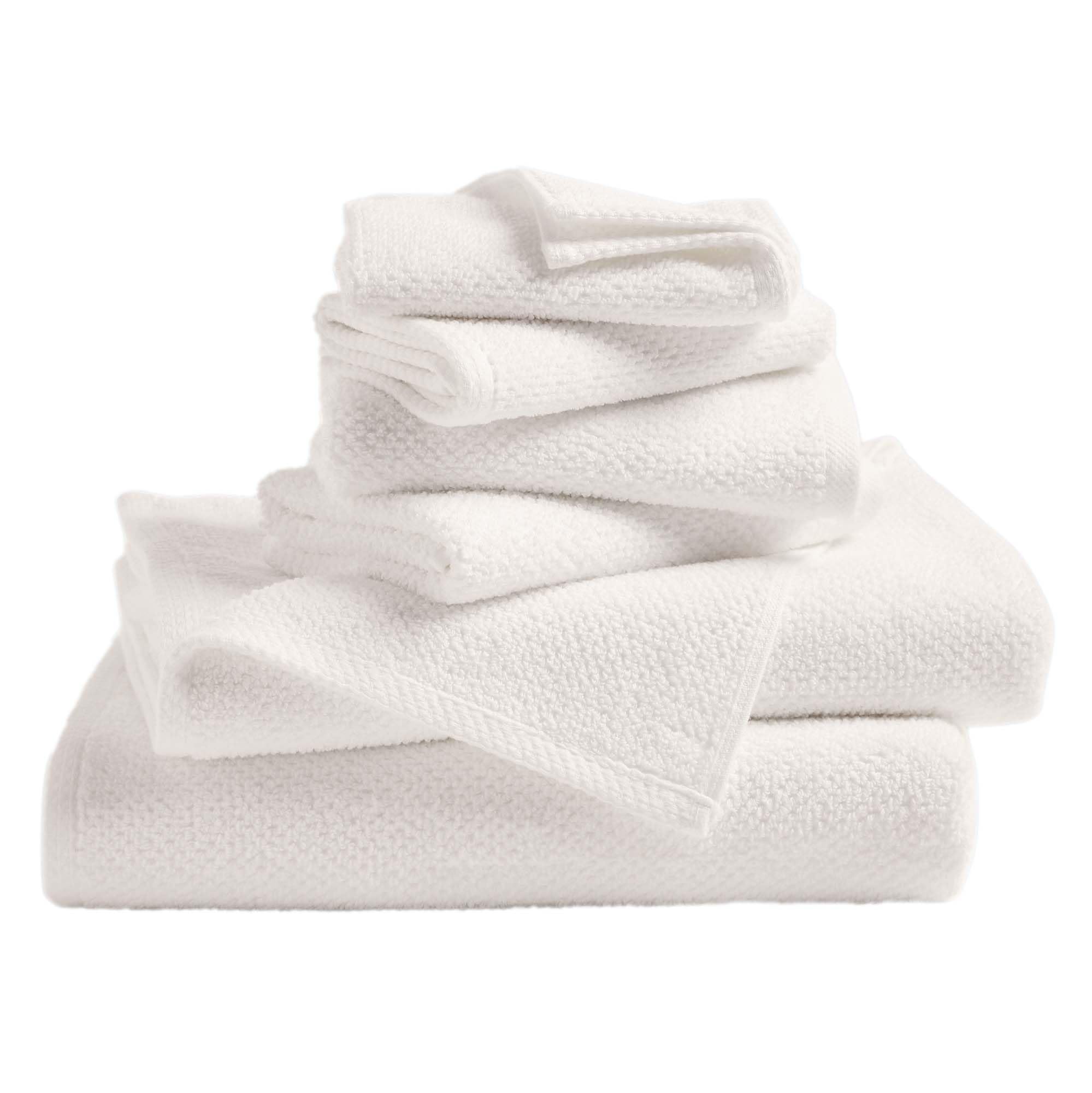 Great Bay Home 100% Cotton 6 Piece Towel Set - Absorbent, Quick-Drying, Durable Bath Towels for Bathroom Decor - Low-Twist, Two-Ply Fibers (Ivory)