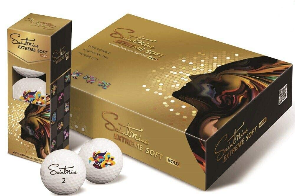 SAINTNINE Extreme Soft Gold Golf Balls