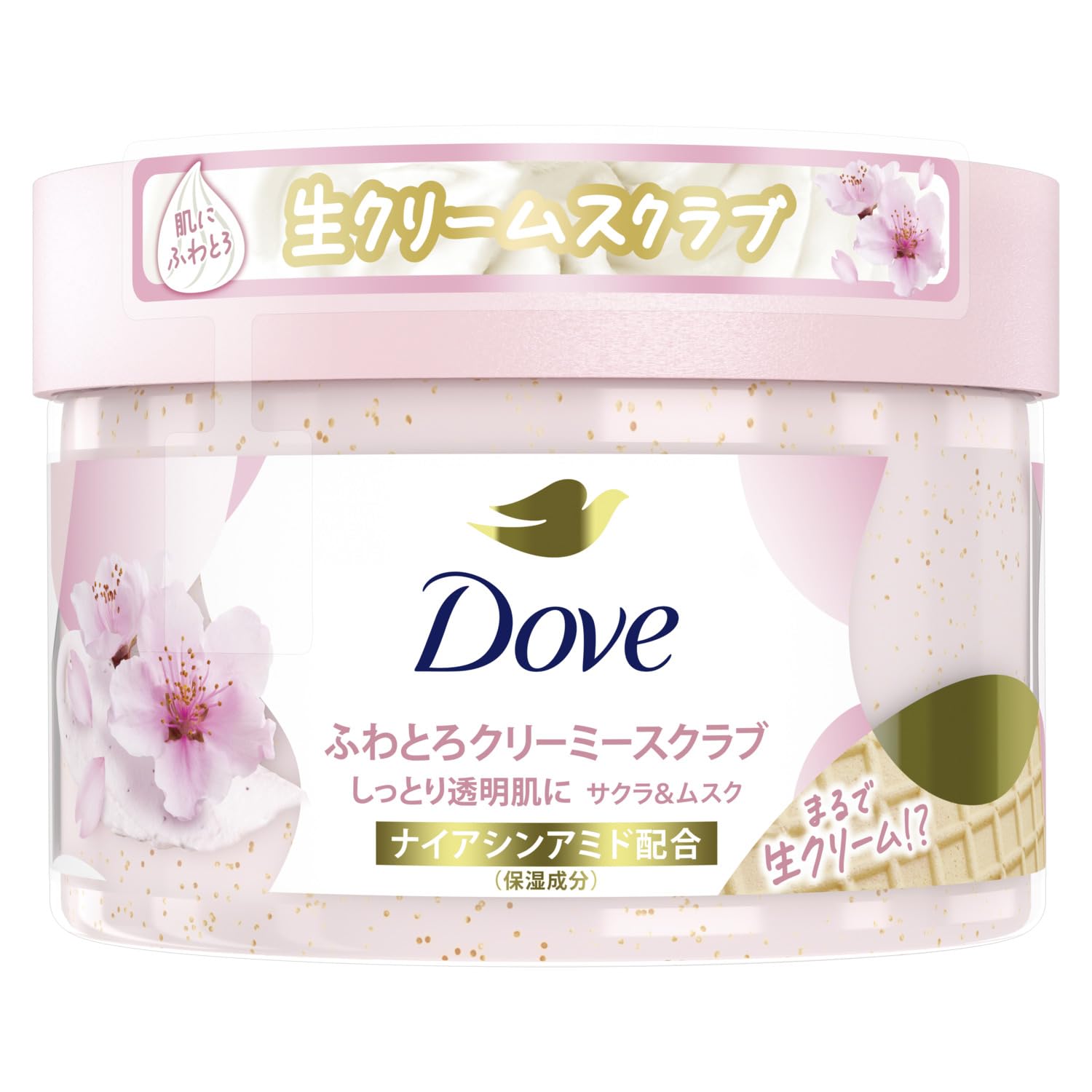 Dove(ダヴ) サクラ&ムスク クリーミーボディスクラブ 角質ケア 黒ずみ 透明感 ギフト 本体 298g
