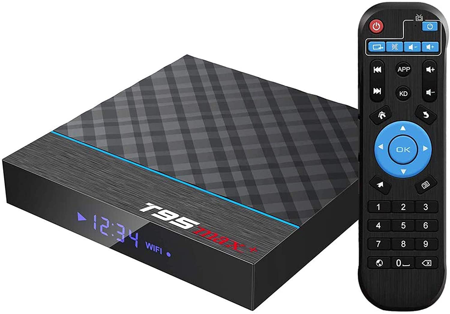 Android 9.0 TV Box, Android Box 4GB RAM 32GB ROM H6 Quad-Core Cortex-A53 Support 6K HD 3D 2.4G WiFi USB 3.0,H.265 Smart TV Box