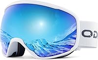 Vista 12 de Odoland Gafas de esquí – Antivaho OTG protección UV gafas de nieve y snowboard para hombres, mujeres, adultos, jóvenes, esquí, snowboard