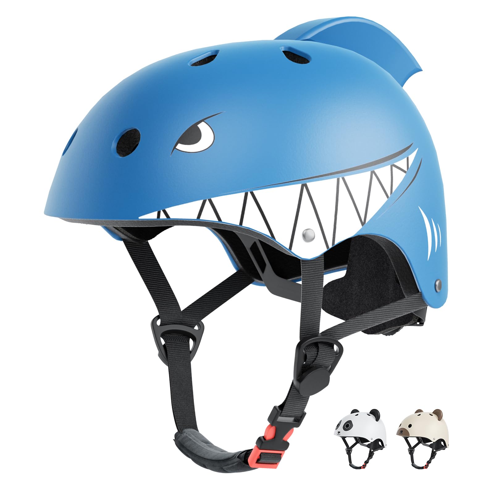 XJD Kids Helmet Toddlers Bike Helmet Age 3-13 Years Adjustable Skateboard Helmet for Cycle BMX Scooter Roller Skating for Children Boys/Girls (shark, XS) — image 1