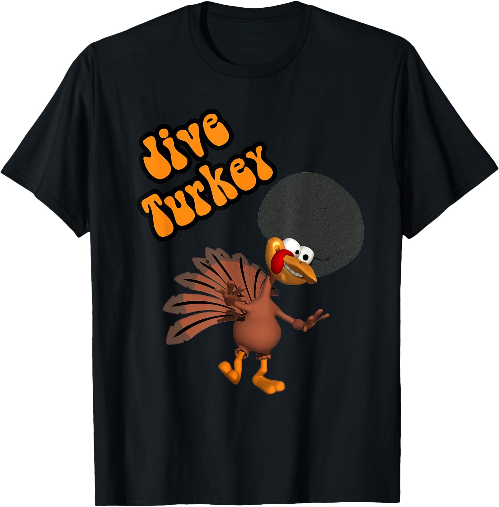 Funny Animal Humor Jive Turkey Cartoon T-Shirt T-Shirt