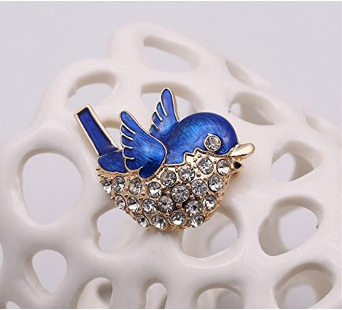 Broche Pin Broche De Pájaro para Mujer, Cristal, Alfileres, Decoración Boda, Adornos Ropa Mujer