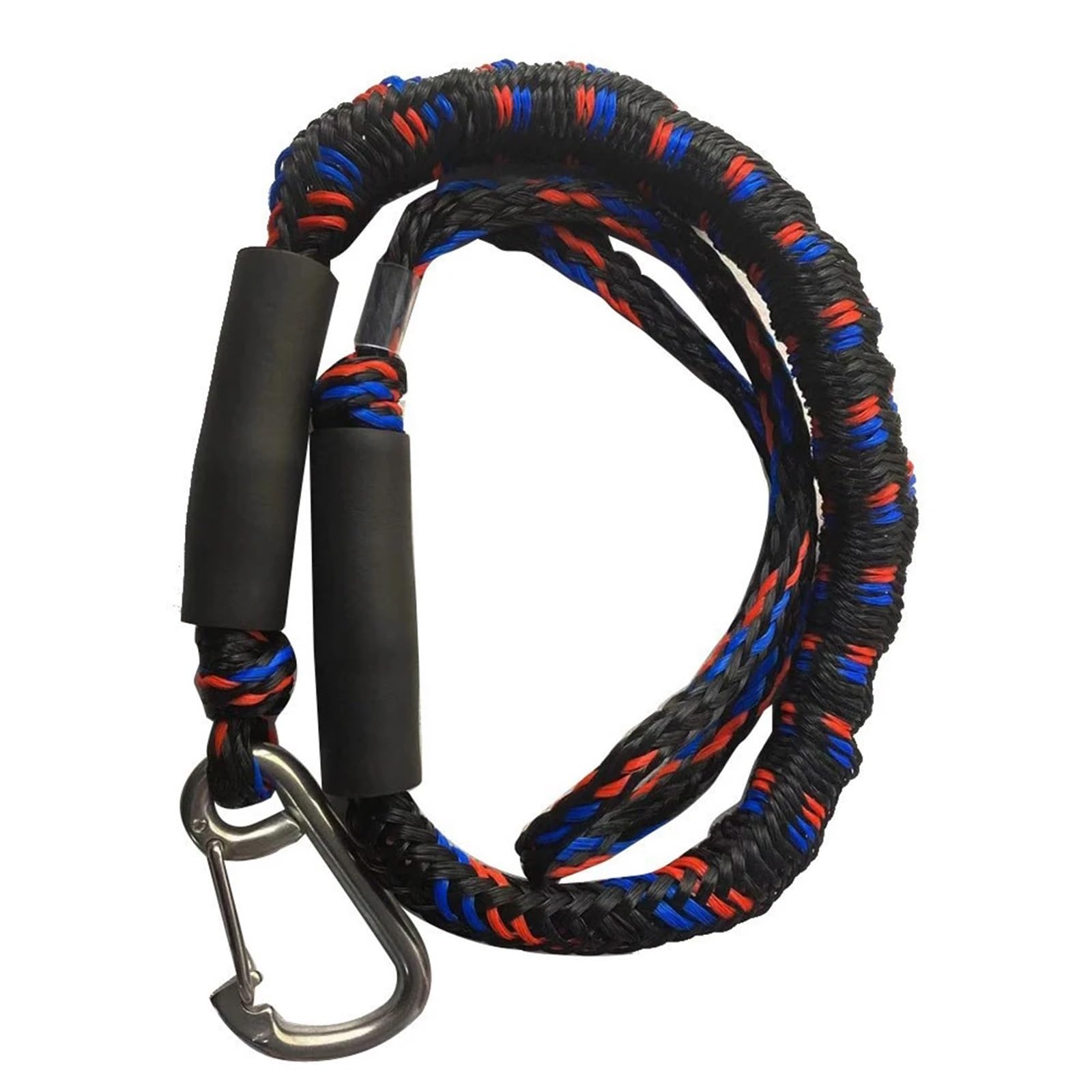 Soywim Black Red Mooring Rope, Boat Bungee Dock Lines Cords Docking Rope For Watercraft Seadoo Jet Ski Pontoon Canoe Power Mooring Accessories(Black Red)