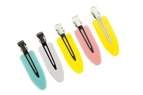 5 pinzas para el cabello sin marcas, sin abolladuras, sin golpes, para todo tipo de cabello y textura natural, aplicación de maquillaje, regalo de