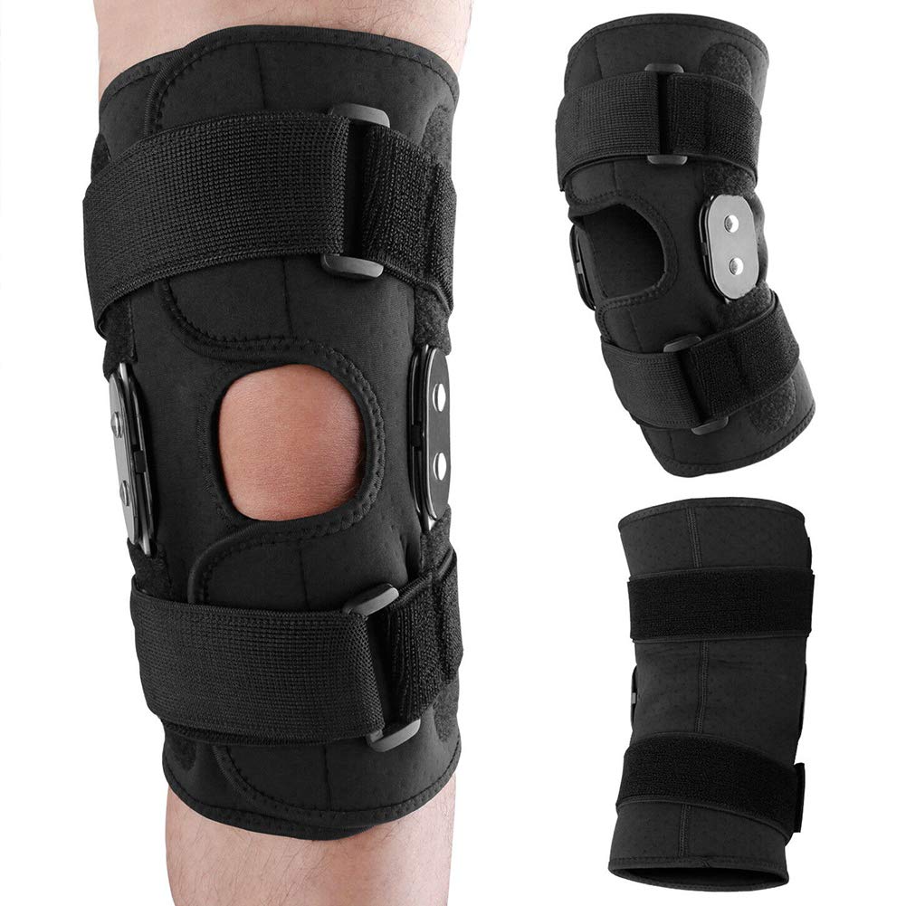 Rodillera de compresión de rótula abierta para hombres y mujeres, la mejor rodillera ajustable para ACL, articulación de estabilidad, rodilla artrítica, recuperación y protección de lesiones deporti