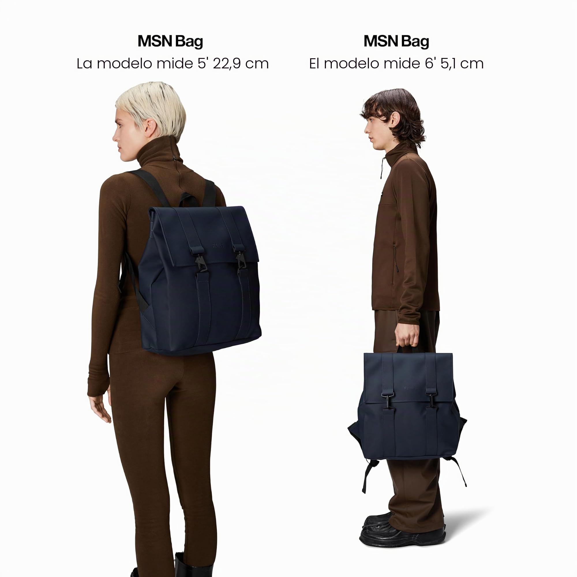 Rains Msn Bag - Bolsa de mano unisex, azul, Talla única