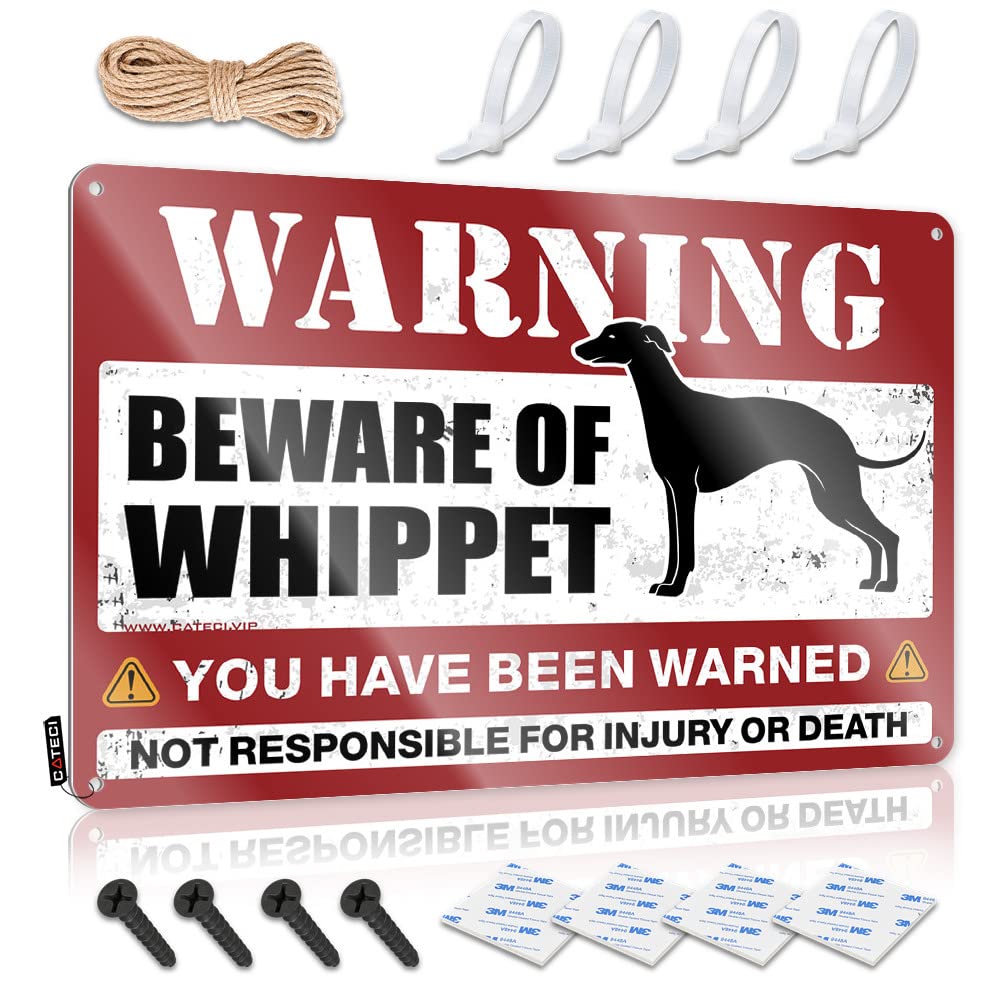 Decor For Man Cave Beware Of Whippet Tin Sign Office Tin Sign Vintage Metal Tin Sign(30X40CM)