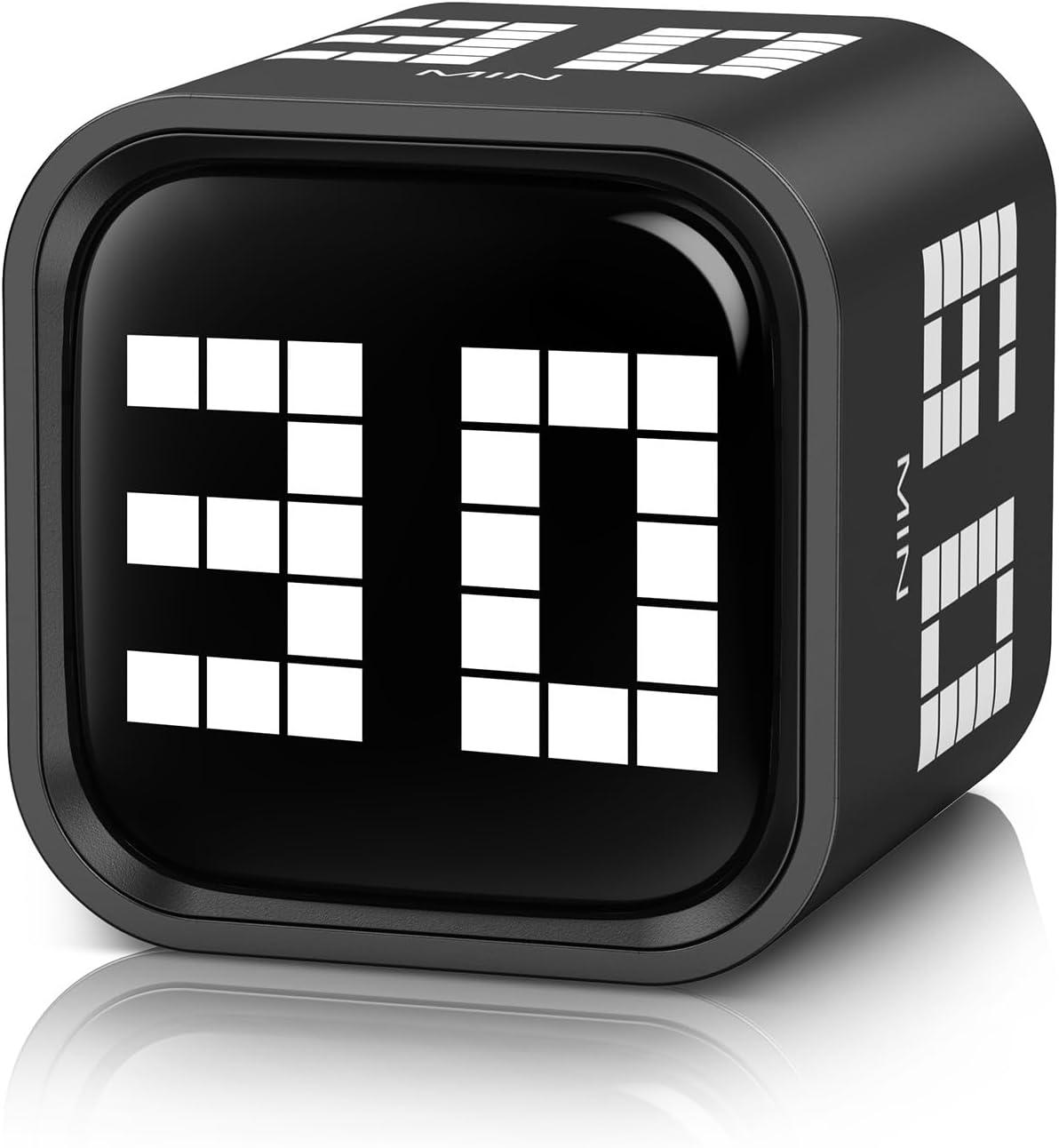 ORIA Cyfrowy timer kostkowy, ulepszony timer grawitacyjny, kuchenny timer z wyświetlaczem LED, alarm głośności do gotowania, nauki, uprawiania sportu, pracy