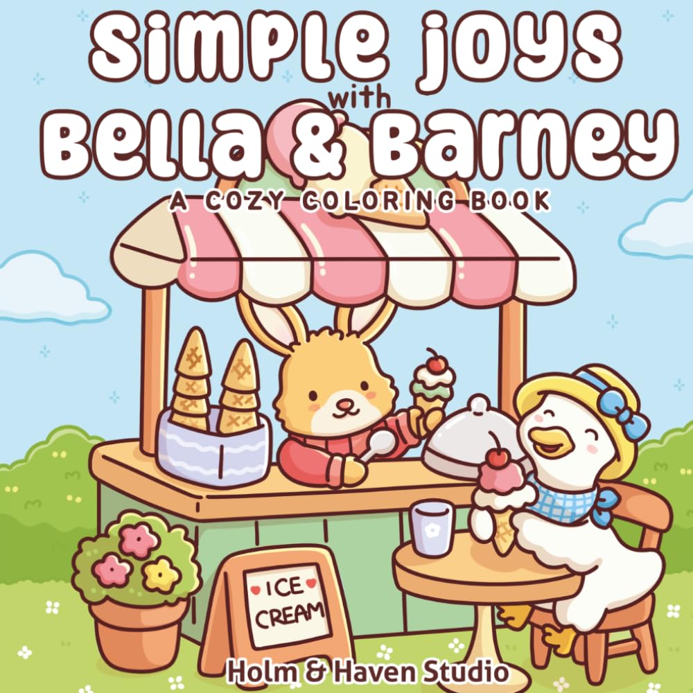 Simple Joys with Bella & Barney: A Cozy Coloring Book