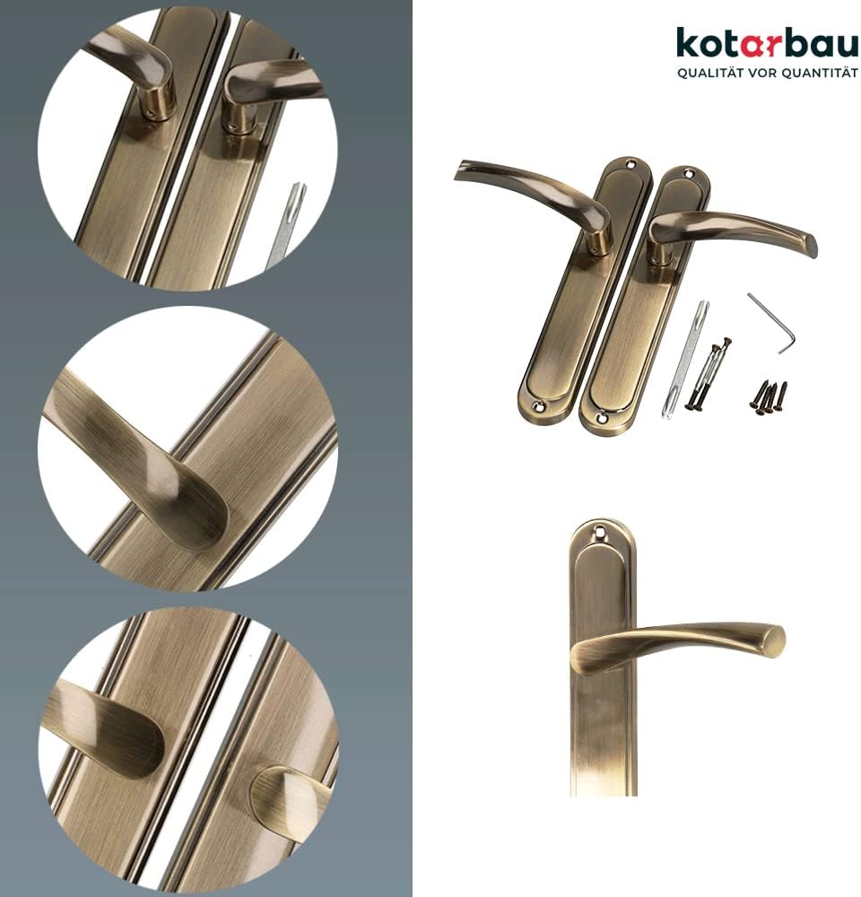 KOTARBAU Door handle blind plate door handle door fitting door handle handle set long plate door handle set interior door exterior door handle door fitting