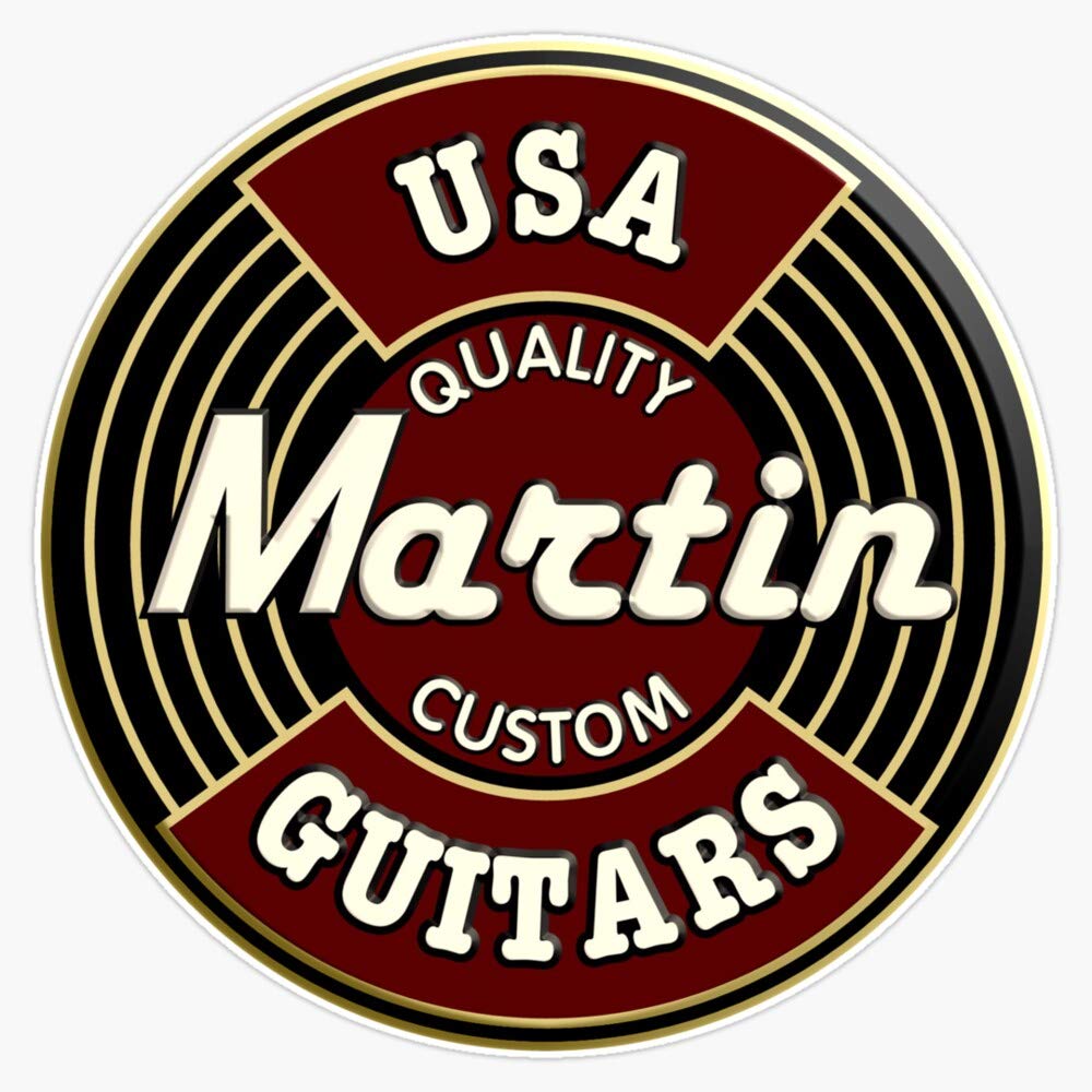 Martin Guitars Vinyl Waterproof Sticker Decal Car Laptop Wall Window Bumper Sticker 5"