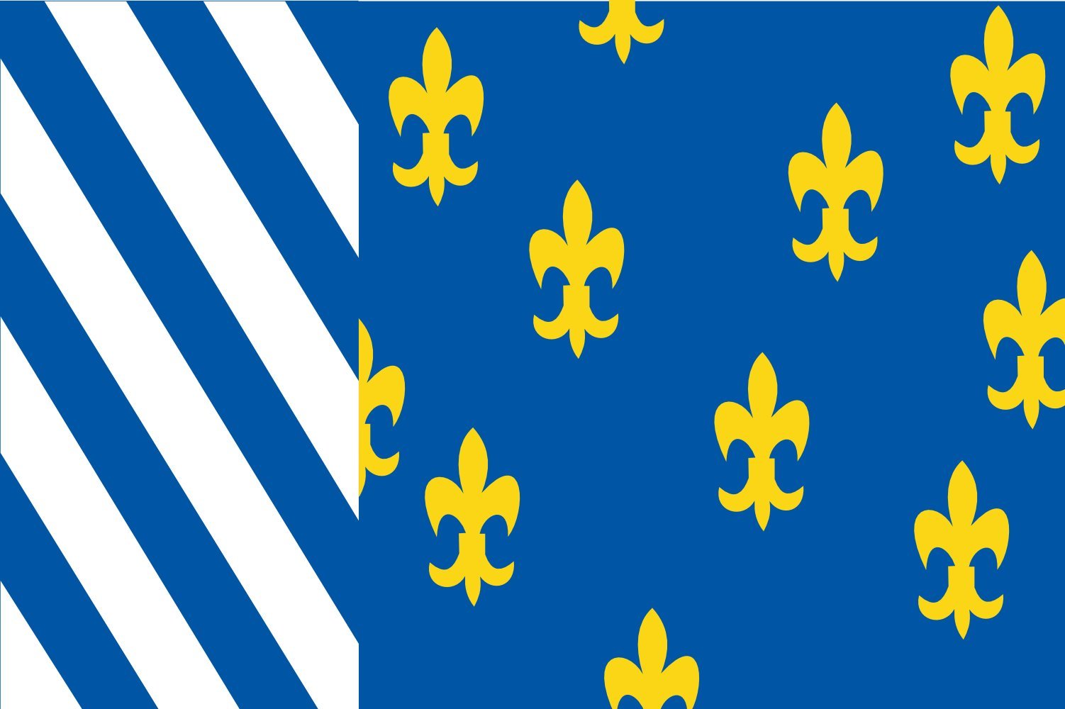 Drapeau Bellingwedde vlag grande taille pavillon municipal des Pays-Bas pour mât