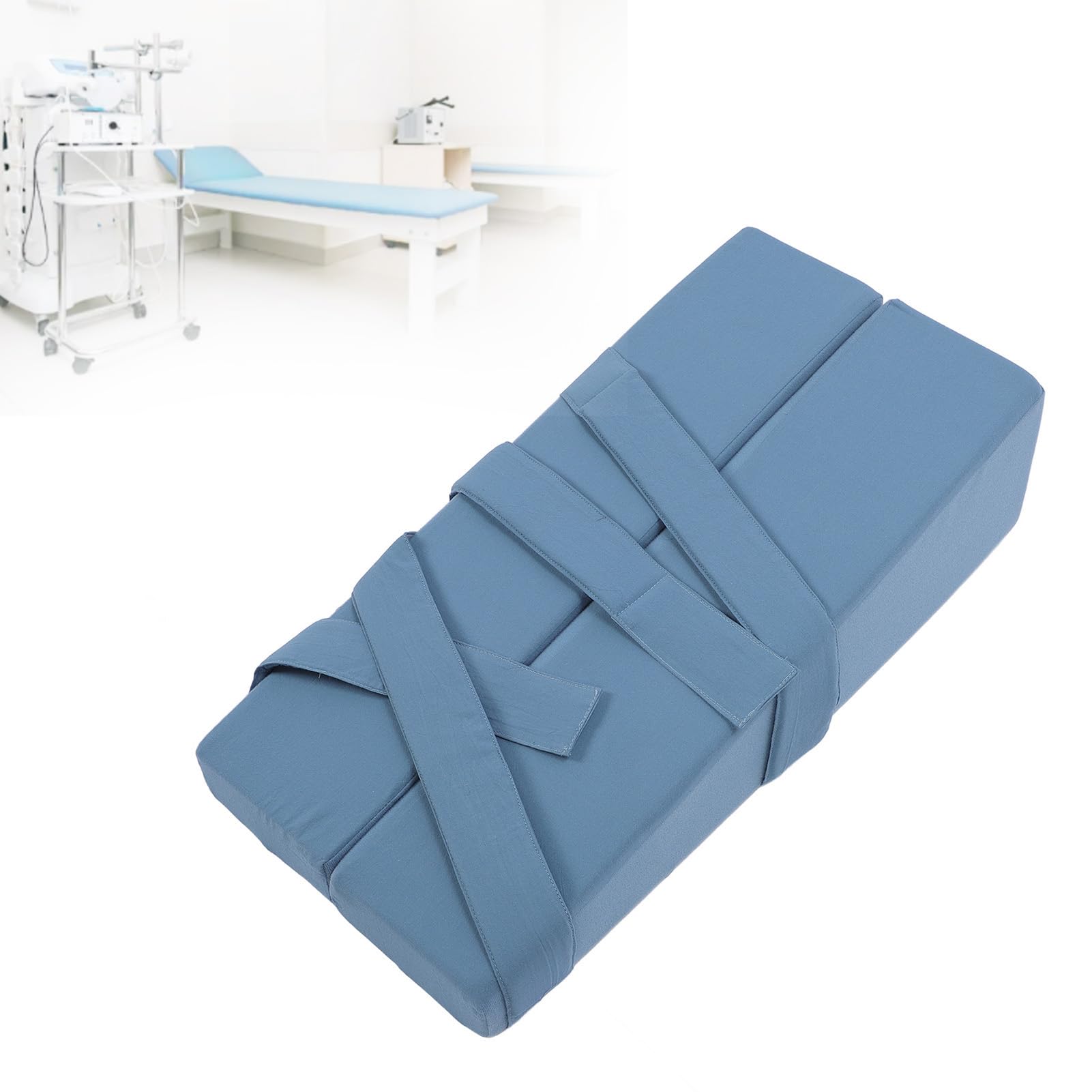 Pilipane Almohada Separadora De Piernas con Correas Cojín De Soporte De Rodilla De Cuña Plegable para Hombres Mujeres Oficina En Casa Ajuste Universal Esponja De Algodón Lavado