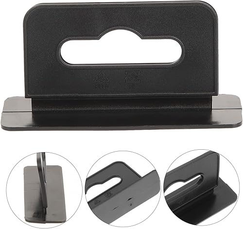 Miniatura 6 de Cabilock 200 Uds. Gancho de ranura para colgar Pegboard, etiquetas adhesivas, gancho de agujero de ranura, pestañas adhesivas, ganchos de plástico