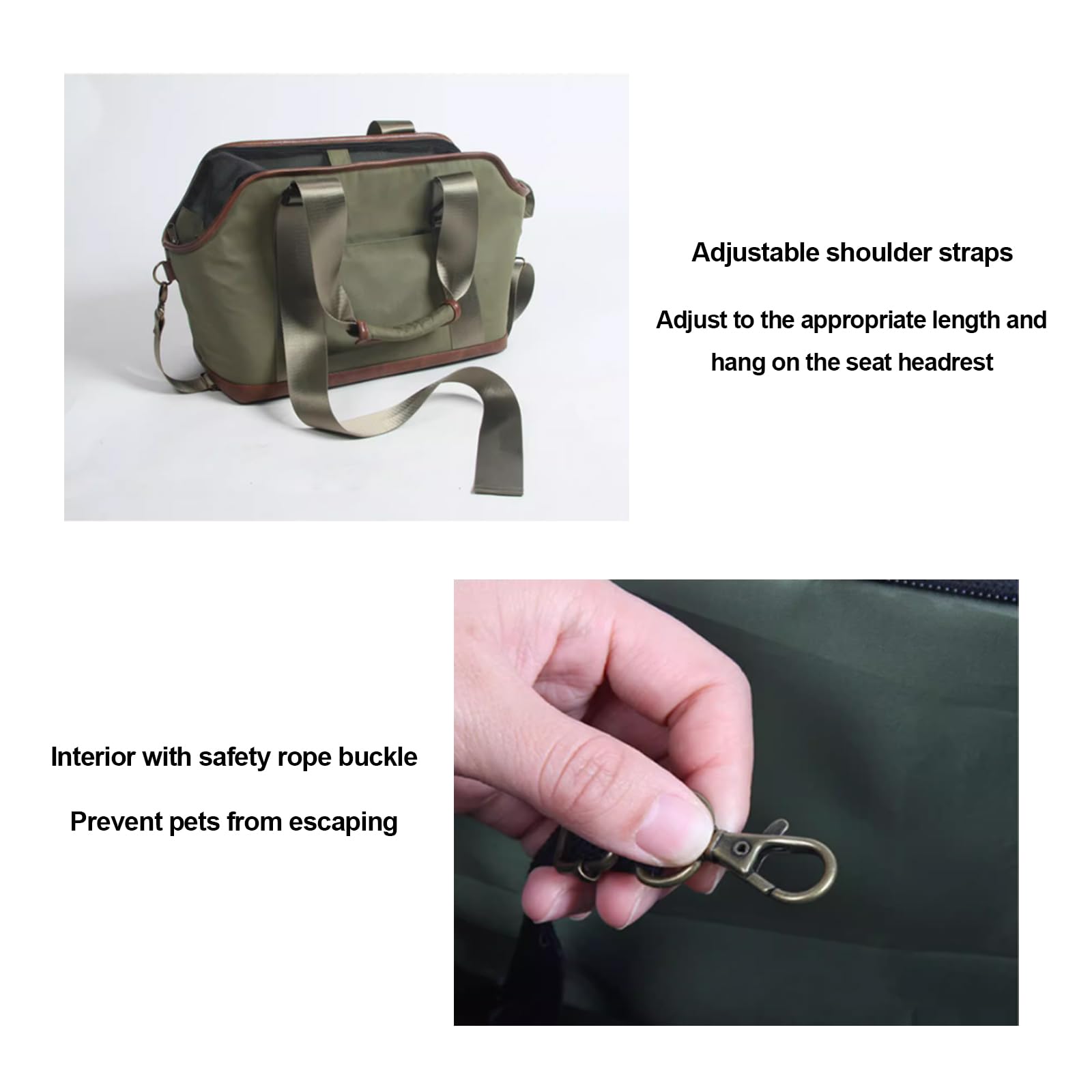 Trasportino per Cani E Gatti, Portatile Borsa Trasportino per Animali Domestici, Traspirante, Rasportino Morbido per Cani E Gatti, per Viaggi, Meno di 5Kg,Blu