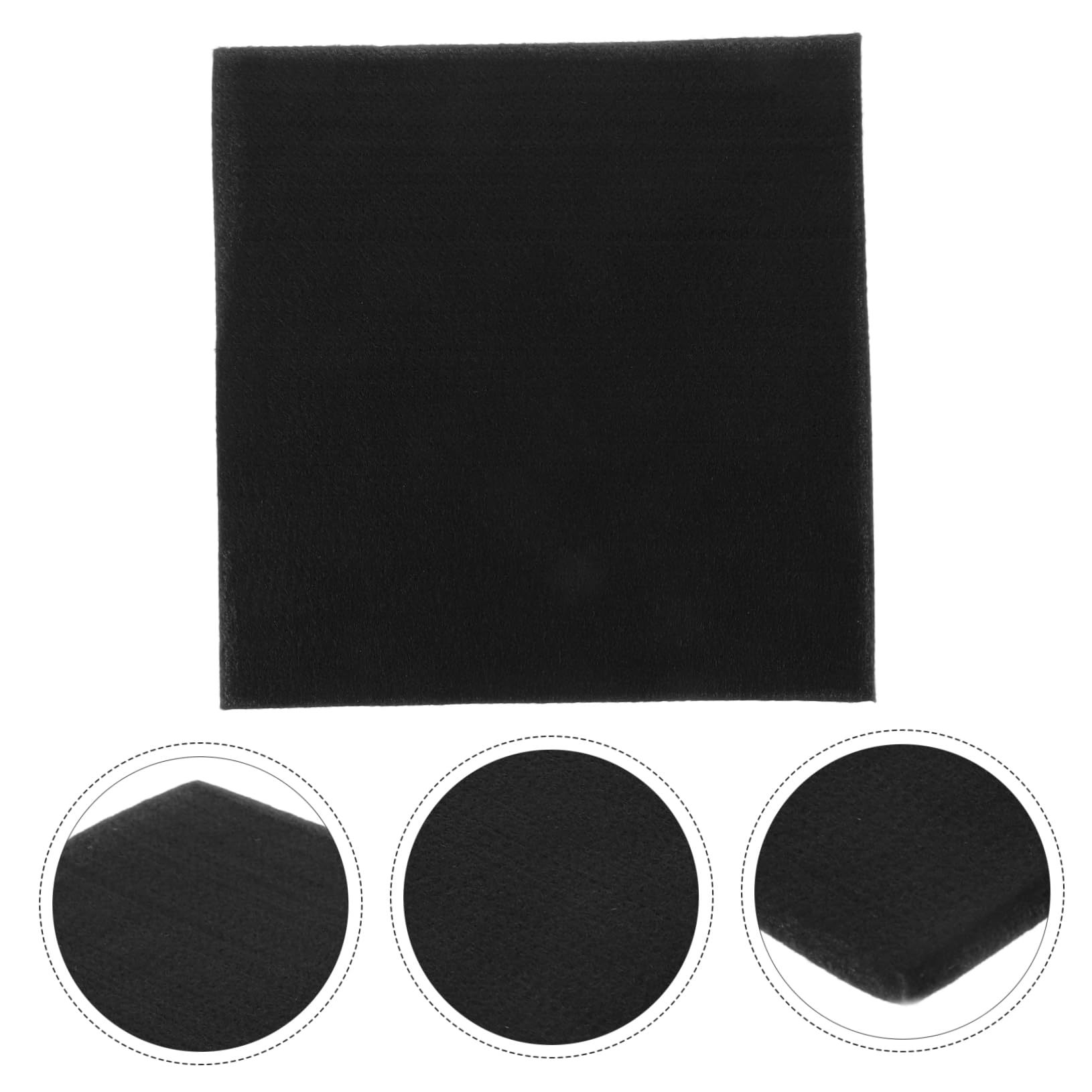 SOLUSTRE Welding Blanket Fur Blanket Fireproof Blanket for Welding Soldering Protection Blanket Welding Accessory Fireproof Mat for Soldering Fire Proof Blanket Black Polyester Fiber