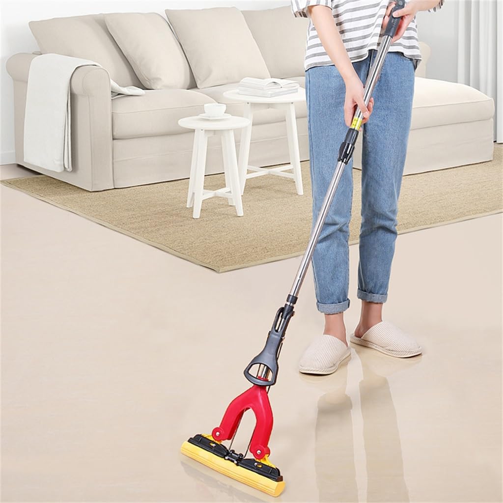 Cotton Mop 4-Sided Squeeze Folded Kitchen