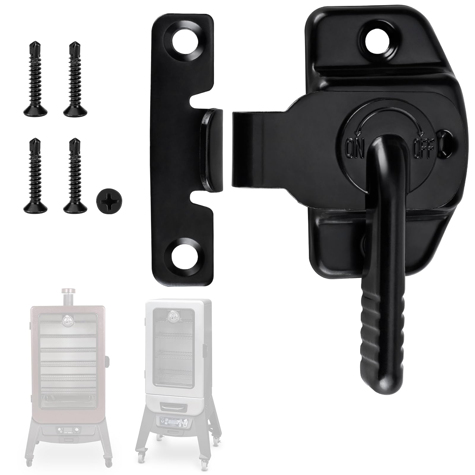Smoker Door Latch for Pit Boss 1077, Replacement Parts for Pit Boss Pro Series II 4, for Pitboss PBV4PS2/10739 Smoker Door Latch